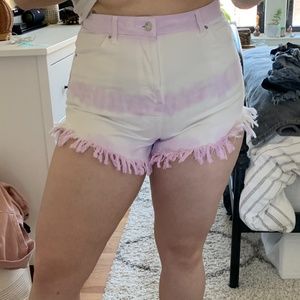 Wild Fable Tie Dye High Waist Denim Shorts